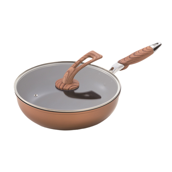 ウッドグレインIII ダイヤモンドコートシリーズ いため鍋 28cm