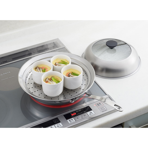 見える！フライパン用蒸し器24～26cm用