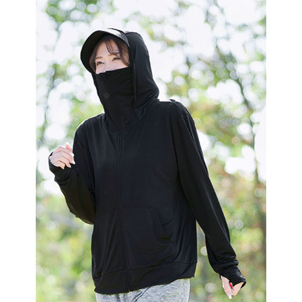 UV&クール 顔までガードパーカー L~LL
